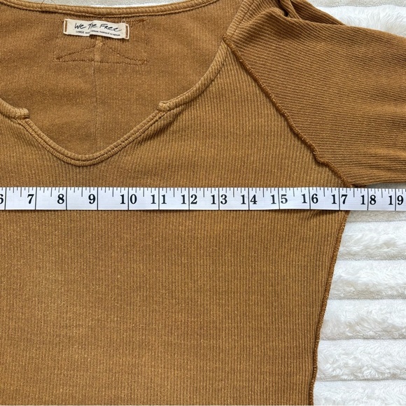 We The Free Scoop Neck Long Sleeve Top Womens Large - Picture 4 of 6